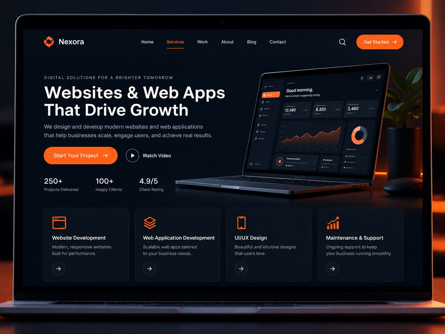 Websites that bring in business screenshot